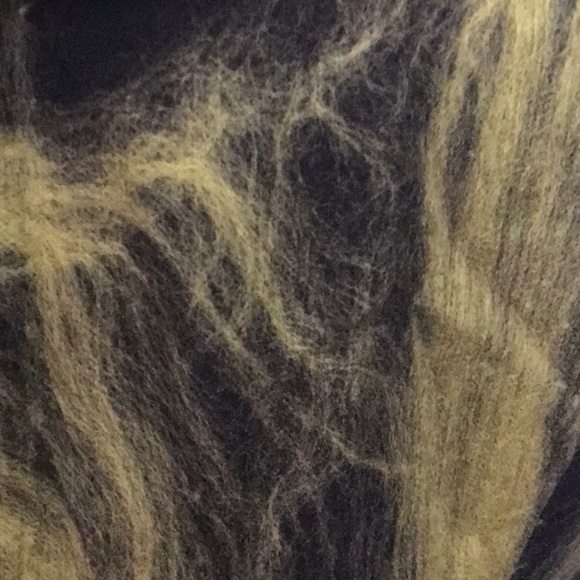 Linea Domani jacket blaszer fuzzy Wool blend lined front buttons Large - Picture 7 of 11